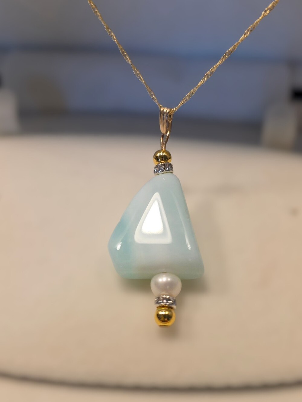 Opal Nugget & Pearl, 14K Gold-filled Beads and Chain Necklace by Fucci Minnulli